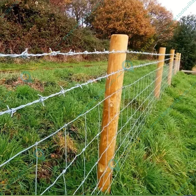 Premium Quality 300 Ft (91 Meters) Heavy Galvanized Barbed Wire Fence