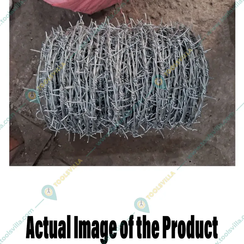 Premium Quality 300 Ft (91 Meters) Heavy Galvanized Barbed Wire Fence
