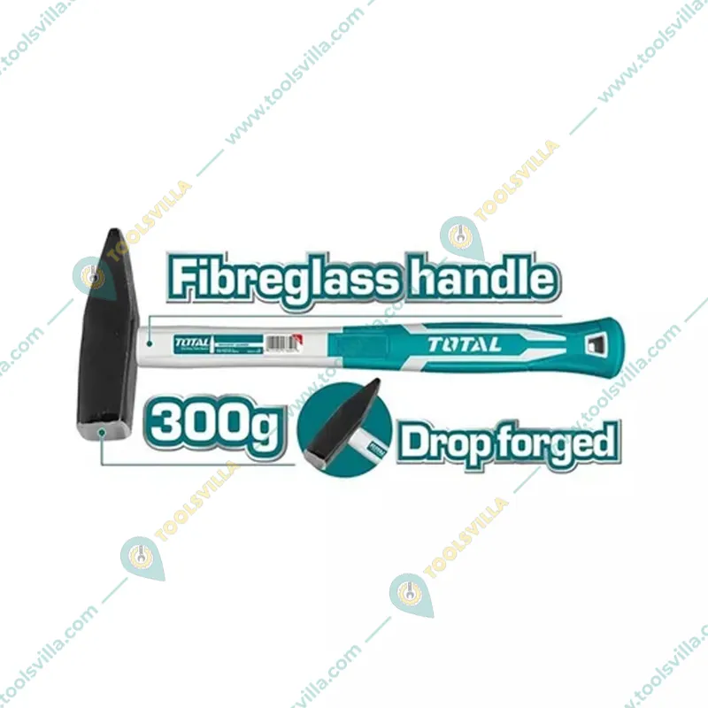 Total 300 gms Machinist Hammer with Fiberglass Handle (THT713006) Pack of 2