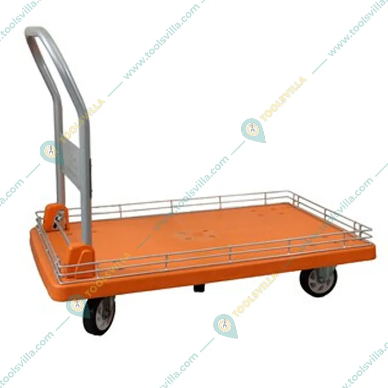 SRP 300 Kg Load Capacity With SS 304 Border Platform Trolley