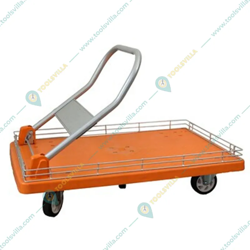 SRP 300 Kg Load Capacity With SS 304 Border Platform Trolley