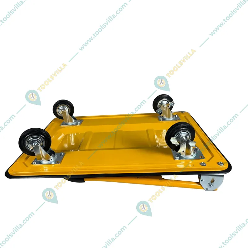 EverBest® 300Kg Heavy Duty Folding Metal Portable & Compact Hand Platform Trolley -with 360 Rotating Wheels