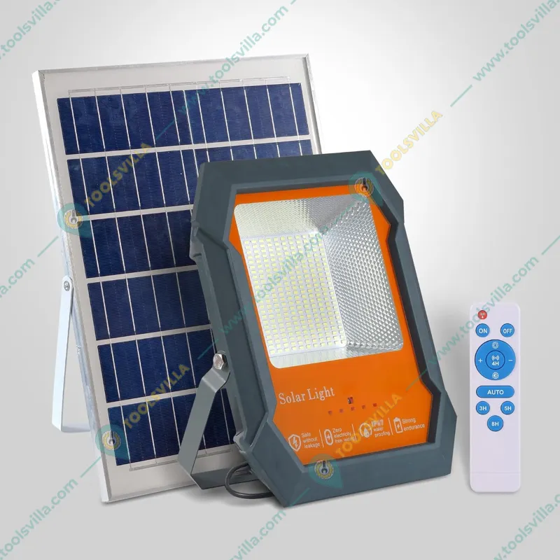 Solar LED Flood Light of 300 W with Remote Control for Outdoor Pathway, Garden and Patio (2 Year Warranty)