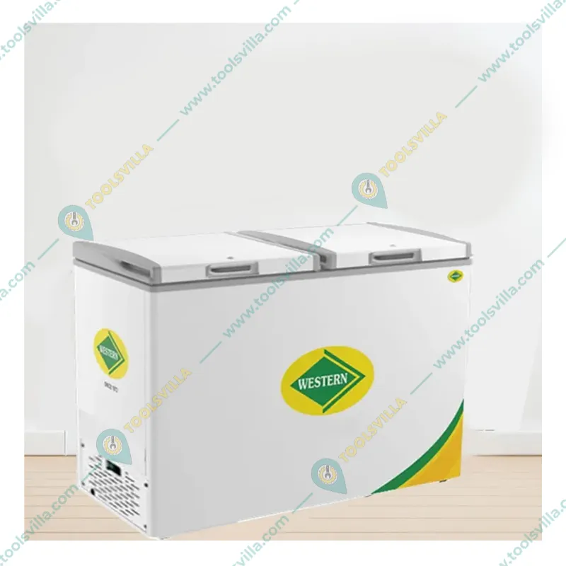 WESTERN D350H225 Double Door 282L Hard Top Chest/Deep Freezer for Ice Cream, Instant Food and Other Beverages