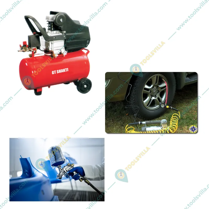 GT Shakti 30L 8 Bar Direct Driven Air Compressor With 2 HP Motor (GTD-30)