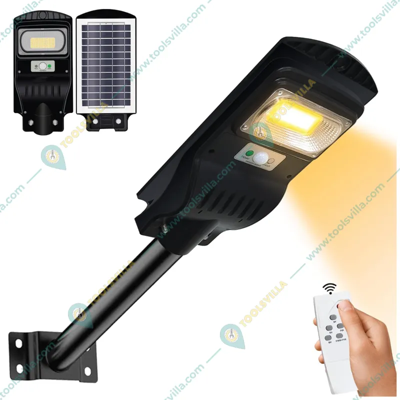 Gramstrong All in One 30 W Solar Waterproof Street Light of 56 LEDs, 5 V Panel, with Motion Sensor and Remote (2 Year Warranty)