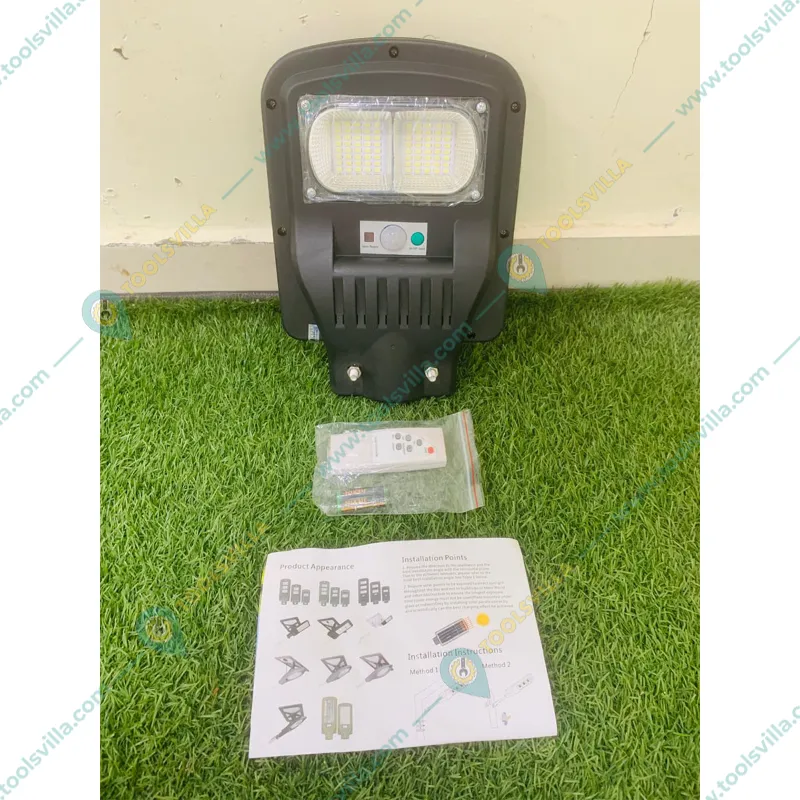 Gramstrong All in One 30 W Solar Waterproof Street Light of 56 LEDs, 5 V Panel, with Motion Sensor and Remote (2 Year Warranty)