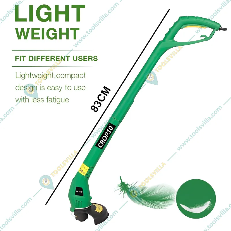 Crop10 310W Electric Portable Grass Lawn Trimmer, 25cm Cutting Dia