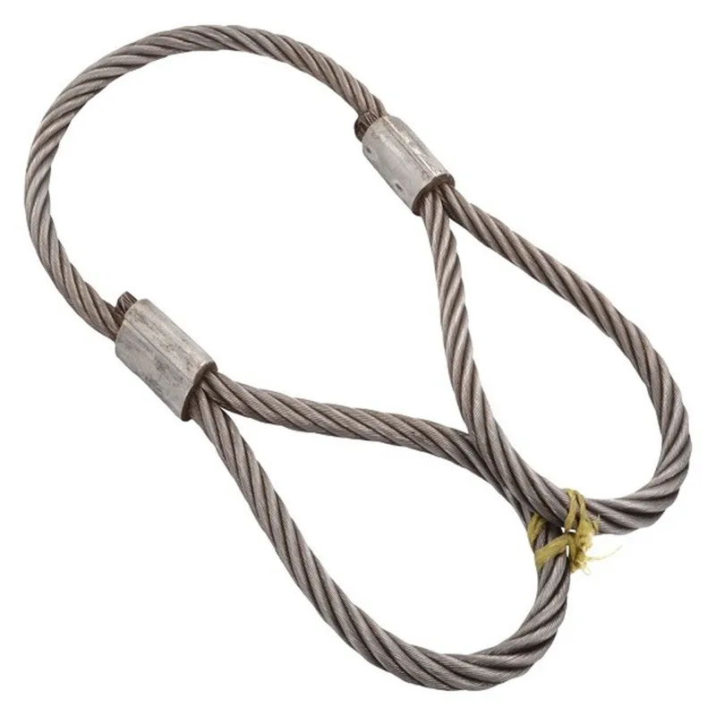 National 32 mm 2 Meter Wire Rope Sling,6x36 IWRC, Single Leg For Lifting, Rigging, and Material Handling