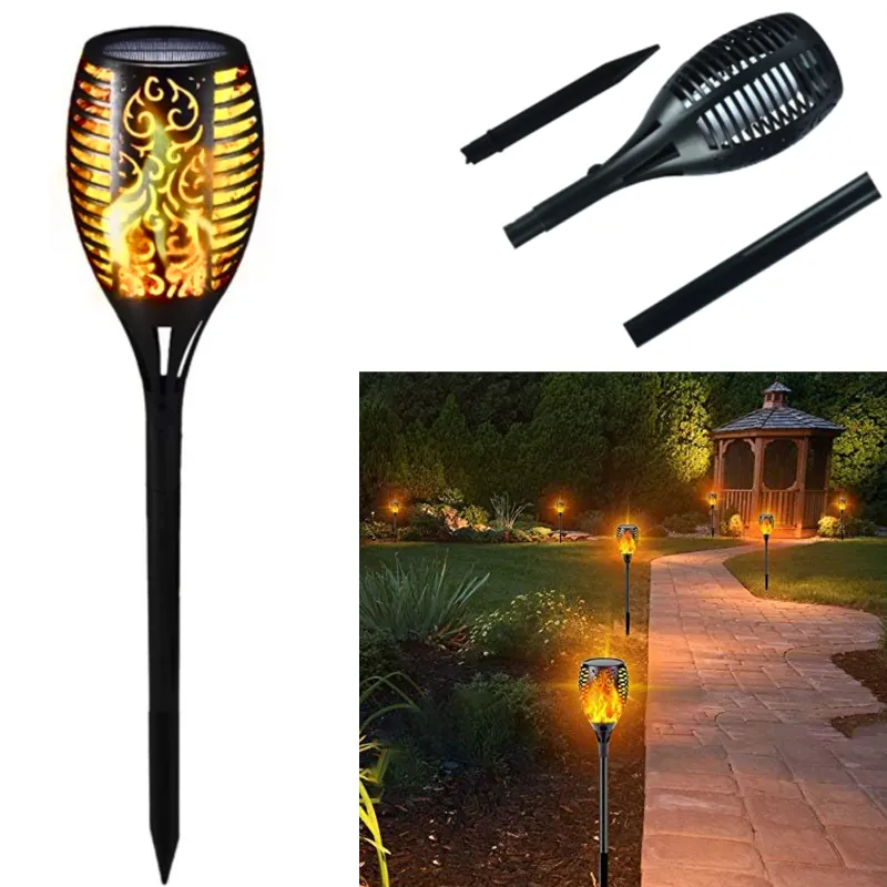 Premium Quality Solar LED Light, 33 LED Mashaal Light Waterproof Solar Flame Light for Outdoor Garden or Home Uses(Pack-1 Pc)