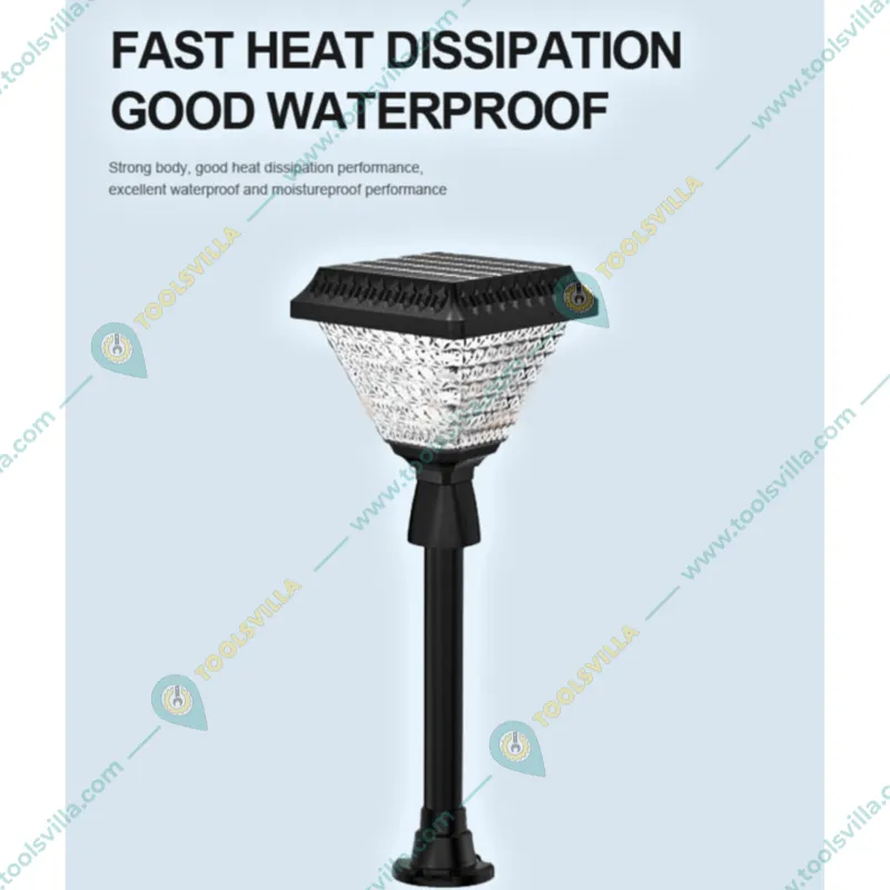 SAHAPECT 33 LED 10 W Square Solar Multi Color RGB LED Gate Pillar Post Ground, Waterproof with Remote a Versatile and Stylish Outdoor Lighting Solution 
