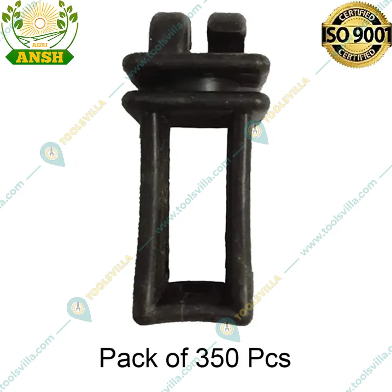Agriansh Plastic Black Colour Insulator for Solar Zatka Machine Fencing (Pack of 350)