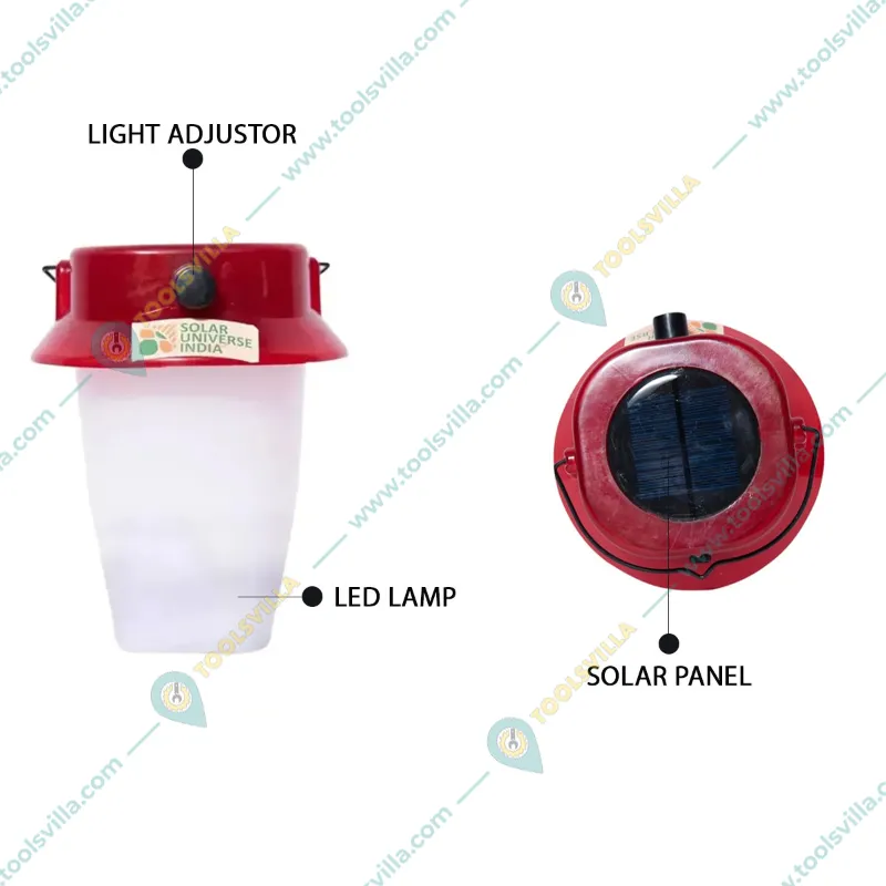 Solar Universe India Multipurpose Solar LED Family Lamp with 360-degree Disposable Light