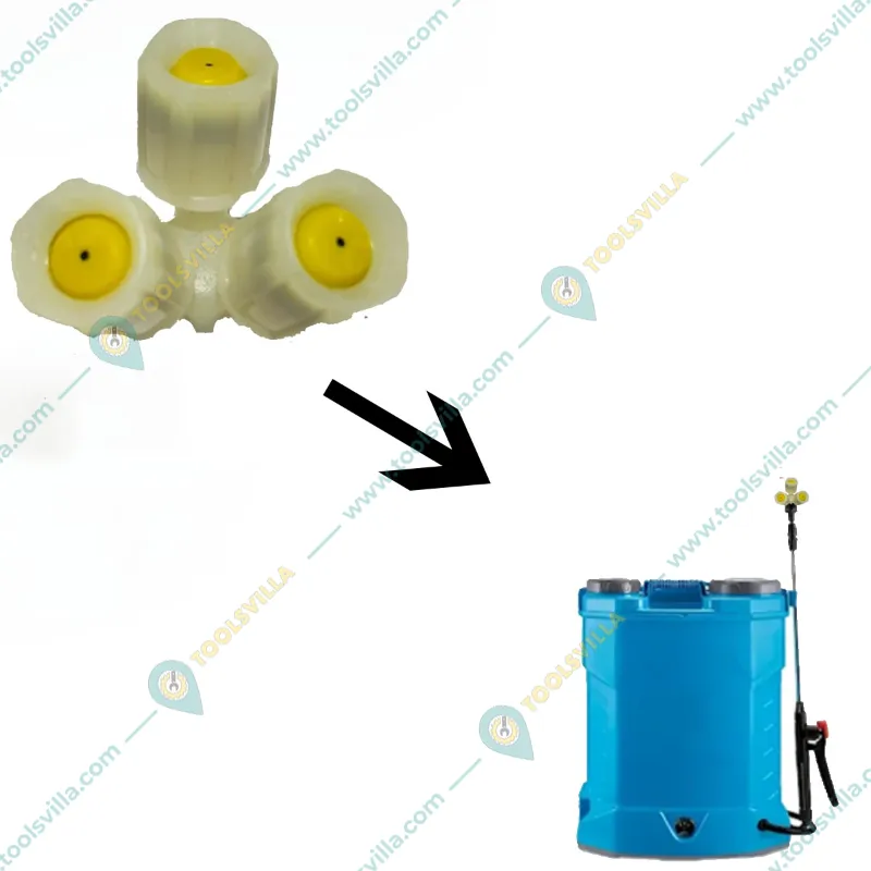 Heavy Duty Single Hole 3 Face Nozzle With Brass Thread For Battery Sprayer(Pack-3 Pieces)