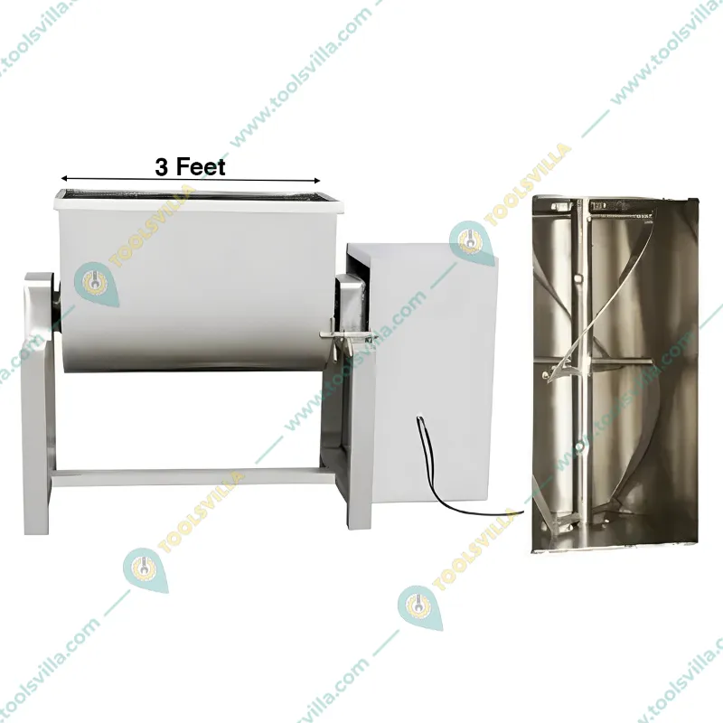 Commercial 3 feet Drum Powder Masala Mixer Machine with 2 HP Motor