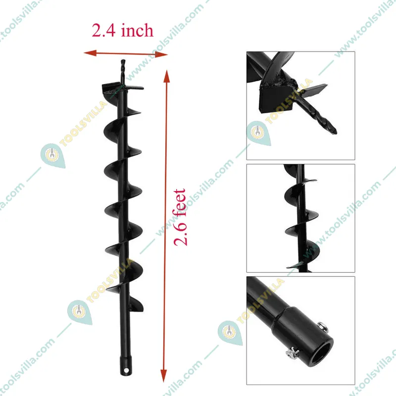 Premium Quality 2.4 inch Drill Bit For Earth Auger/ Post Hole Digger