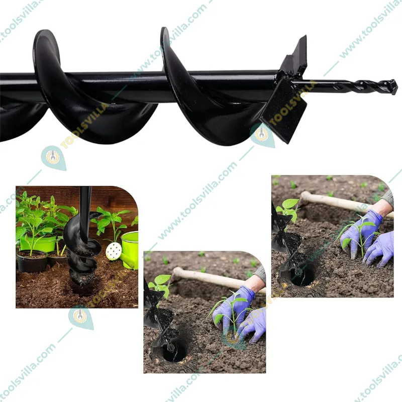 Heavy Duty Single Spiral 4 inch Drill Bit For Earth Auger/ Post Hole Digger Machine