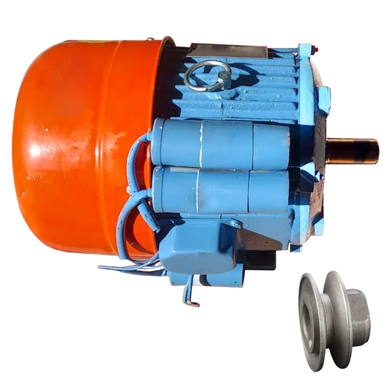 Heavy Duty 3 Hp 1440 RPM Foot Mounted 1Phase Copper Winding AC Induction Motor With 3" Pulley - 1 Year Warranty