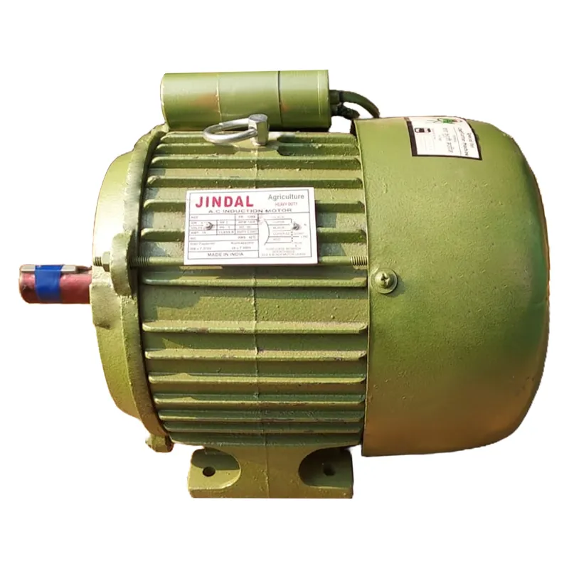 Jindal 3 Hp 1400 RPM Foot Mounted Single Phase Copper Winding AC Induction Motor - 1 Year Warranty