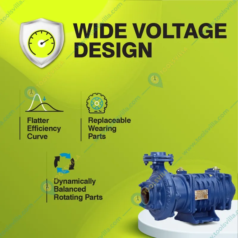 Kirloskar 3Hp Three Phase Openwell Pump, 28m Max. Head, 528 LPM, 65x50mm (KOS-325) - 1 Year Warranty