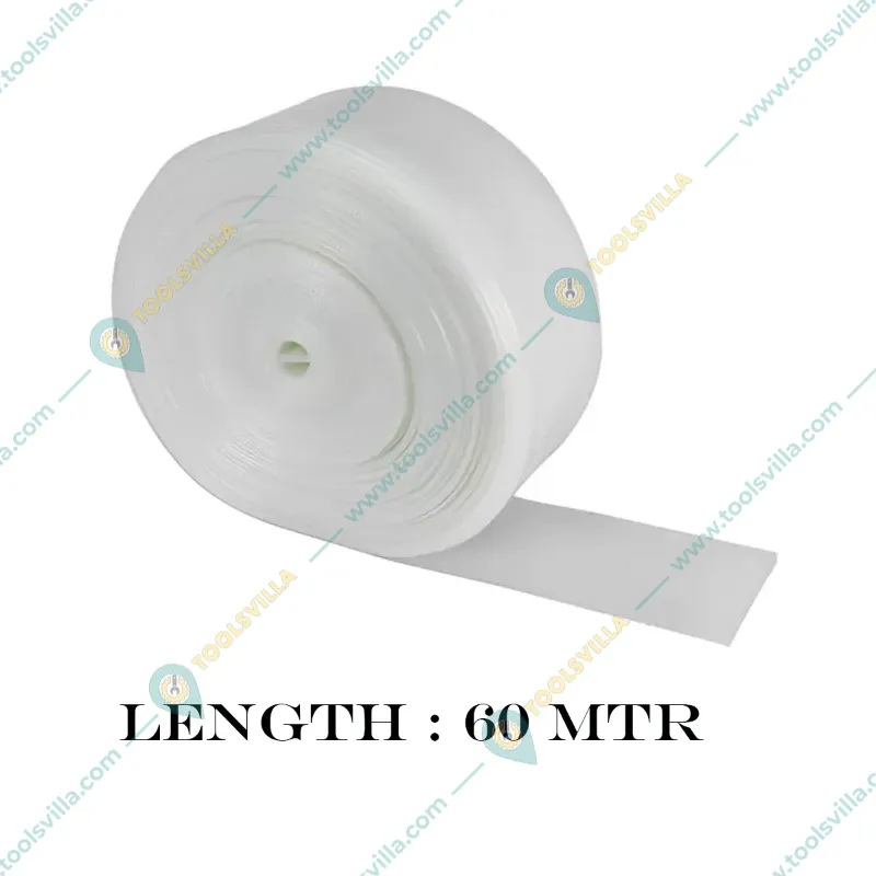 Kamal 3 inch LDPE Laminated Woven Lay Flat Tube Pipe | 100% Virgin Krishi Pasara Agriculture Pipe (White)(Size-60 mtr)