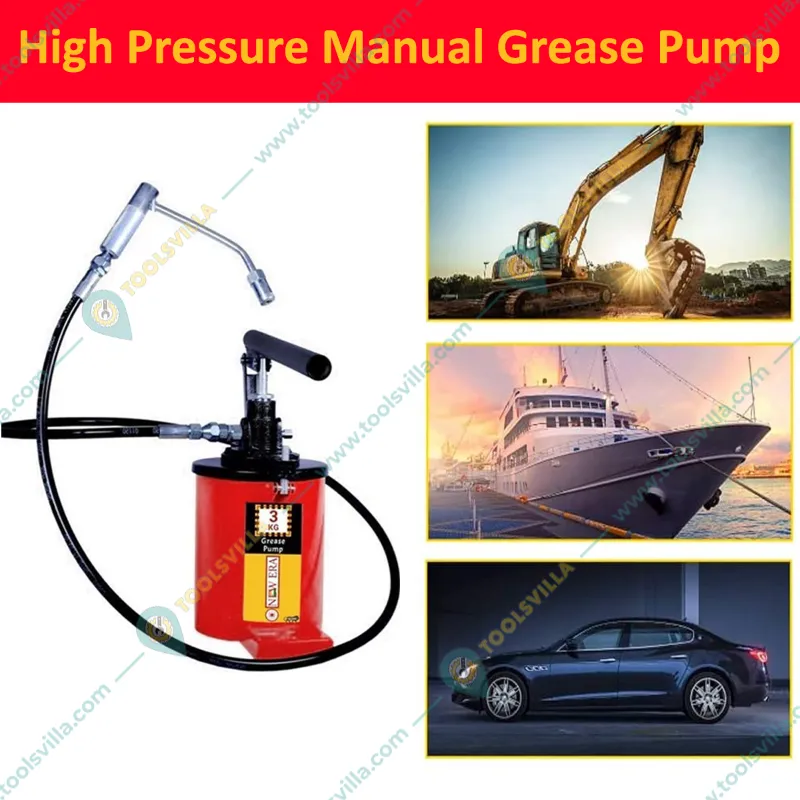 New Era 3 Kg Hand Operated ELGI Type Grease Pump Without Wheels