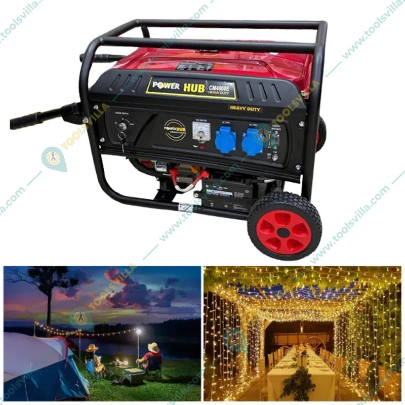 Power Hub 3 KVA  Single Phase Self Start Petrol Generator (CM4000E)