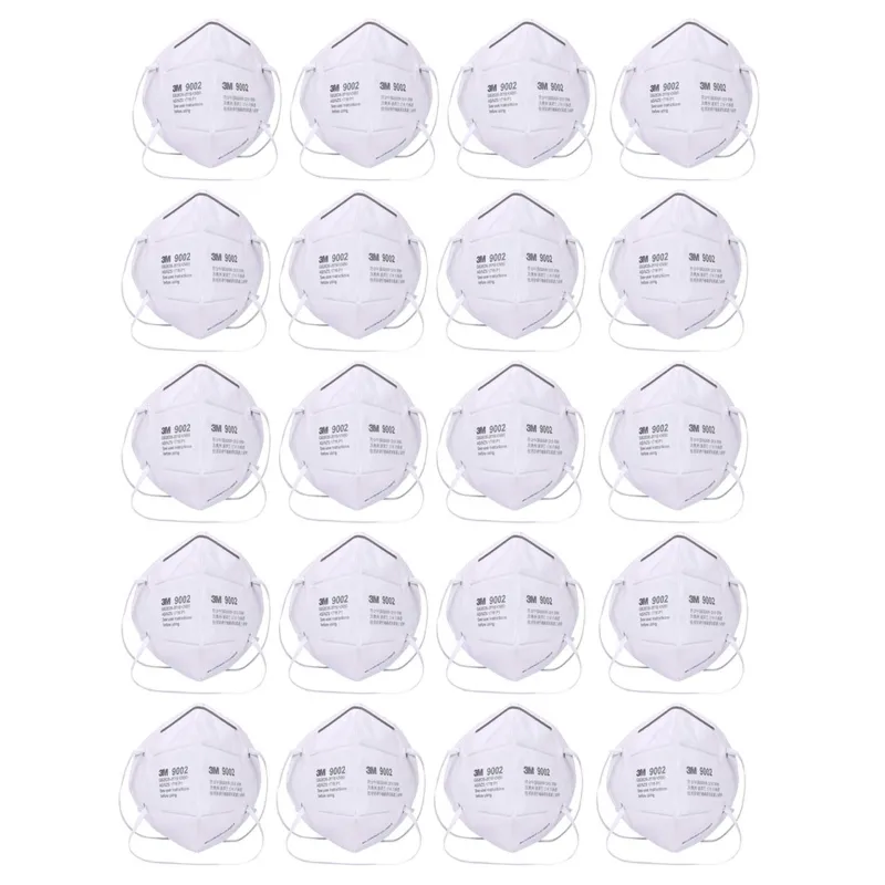 3M 9002 Pack of 20 - KN90, FFP1, Particulate Respirator Mask