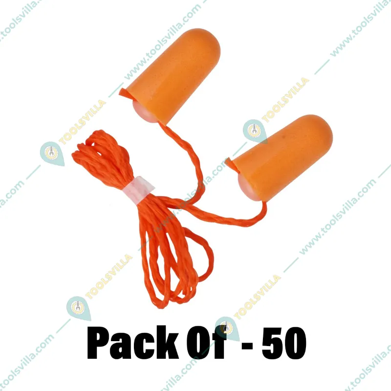 3M Corded Rollable Foam Earplugs, Extra Soft, Reusable, Sound Block Up To 29 Decibel (1110)(Pack-50)