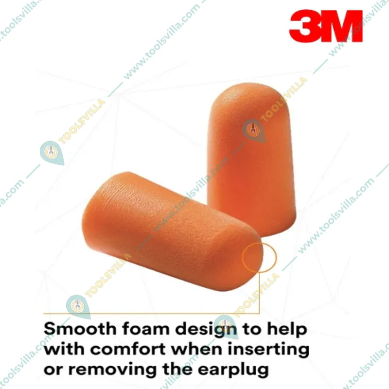 3M Corded Rollable Foam Earplugs, Extra Soft, Reusable, Sound Block Up To 29 Decibel (1110)(Pack-50)