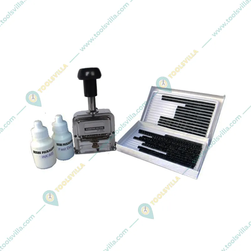 Manual 3 mm Label Stamping Machine (Metal) with Ink & Pad Softener