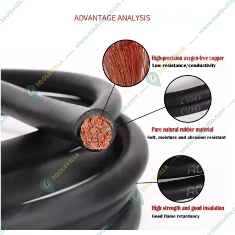 Shiv Alaska 3 Meter 25.SQ.MM welding Cable Fully Copper + Hoper Transformer 
