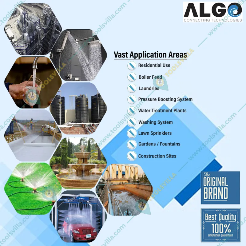 Algo 1.5 HP 3Phase Copper Winding High Pressure Self Priming Monoblock Pump, 360ft Head - 1 Year Warranty (JaRO-150T)