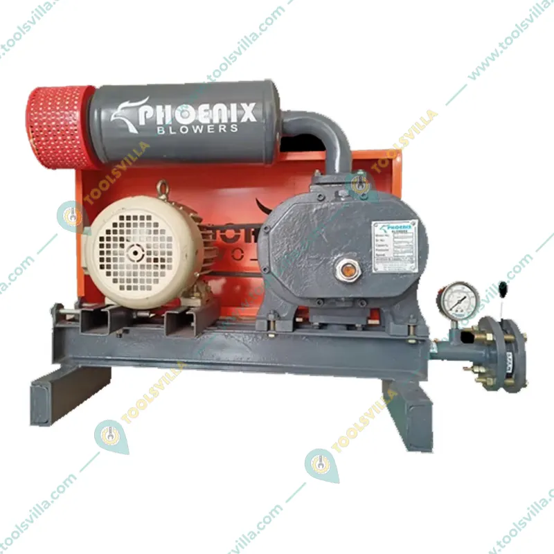 Phoenix 1.5 HP 3 Phase Aquaculture Blower for Biofloc/Fish Farming Roots Blowers/Electroplating Blower With Lubi Motor