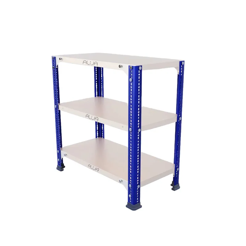 ALIJA 24 x 23 x 12 Inch 3 Shelves Multipurpose Storage Rack With Accessories (22 Gauge Shelves, 16 Gauge Angle)