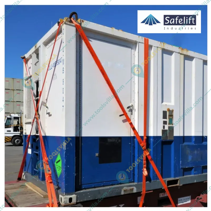Safelift 3 ton 10 meter Ratchet Cargo Lashing Belt/Strap ,50mm Thickness Designed For Heavy-Duty Applications