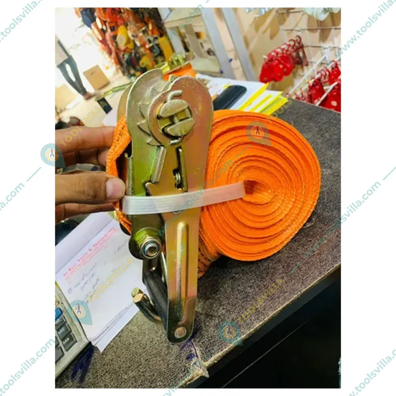 Safelift 3 ton 10 meter Ratchet Cargo Lashing Belt/Strap ,50mm Thickness Designed For Heavy-Duty Applications