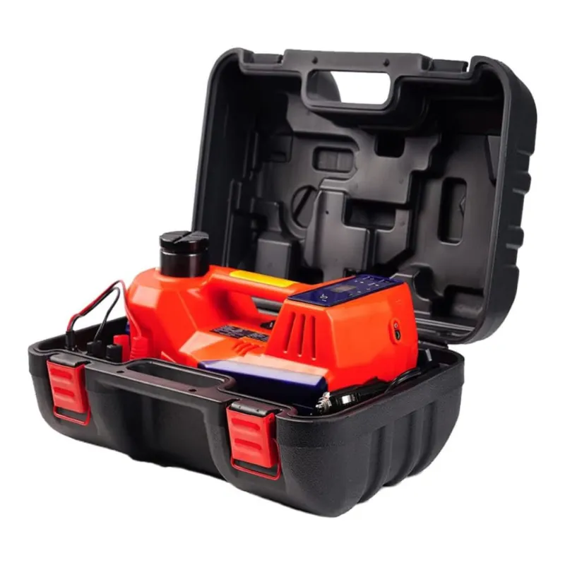 Janvitha 5 Ton 4-in-1 Electric Hydraulic Car Jack With Digital Inflator Pump & LED Light Car Repair Tool Kit, 18 Inches Max. Lifting Height (1 Year Warranty)