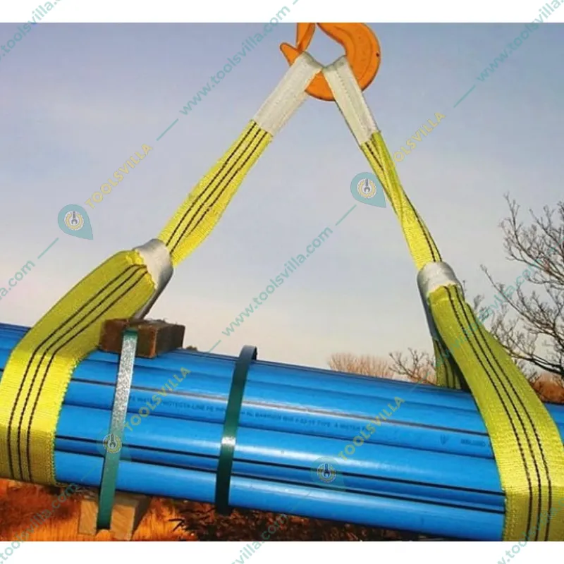 Polystud 3 Ton 6 Meter Polyester Material Web Sling With Double Layer, 75 mm Width