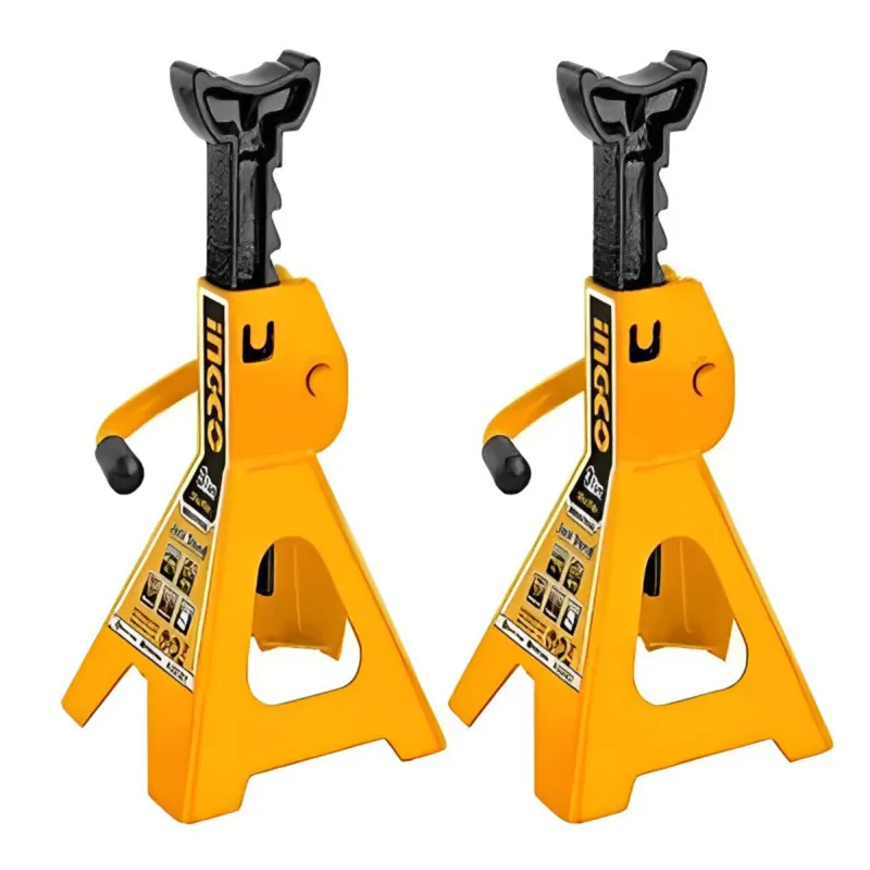 Ingco HJS0301 3 Ton Capacity Jack Stand for Lifting Cars - Maximum Lifting Height 425 mm (Set of 2 Piece)