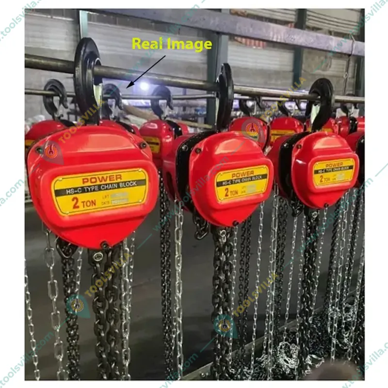Power 2 Ton*8 Meter Chain Pulley Block, 8 Meter Standard Lift- Double Fall