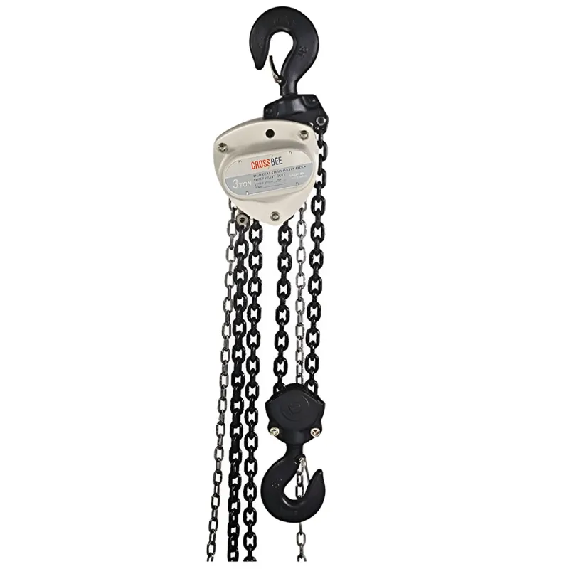 Crossbee 3 Ton Spur Gear Chain Pulley Block With 8 mm Dia Load Chain-Double Fall (Warranty- 6 months)
