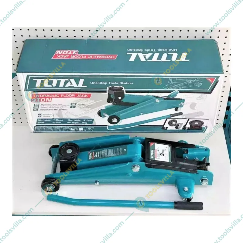 TOTAL Total 3 Ton Hydraulic Floor Jack, 410 mm Maximum Lifting Height