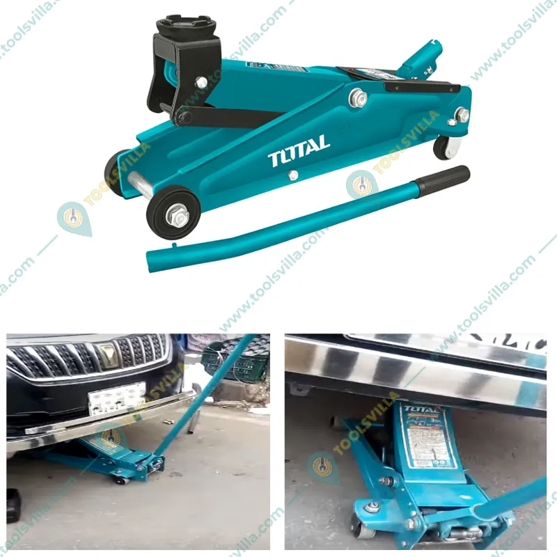 TOTAL Total 3 Ton Hydraulic Floor Jack, 410 mm Maximum Lifting Height
