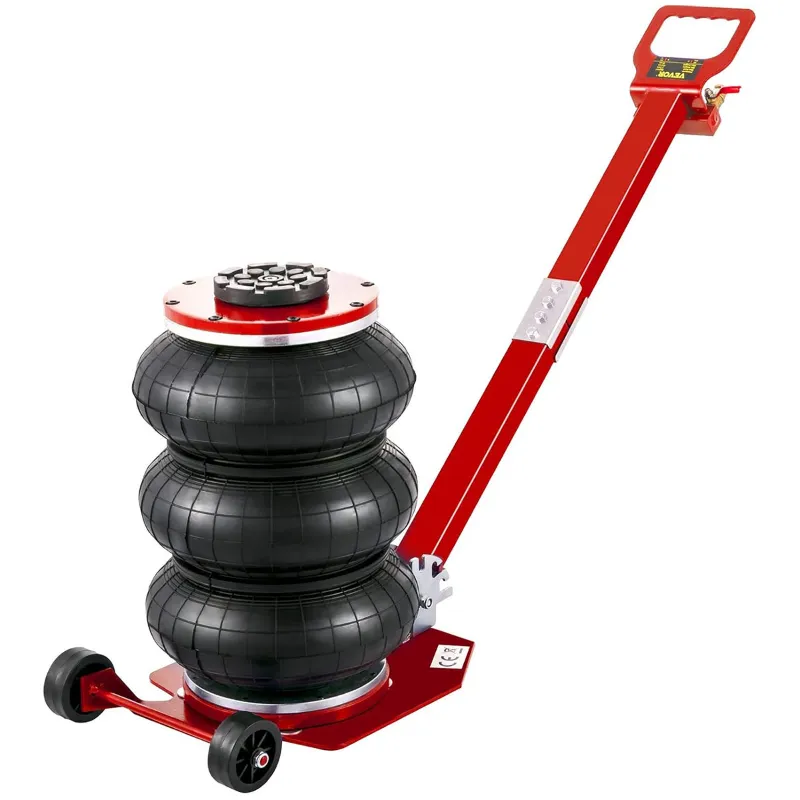 Hukums 3 Ton(6600 LBS) Triple Bag Pneumatic Air Jack Quick Lift with Extension Handle, 400mm Max. Lifting Height