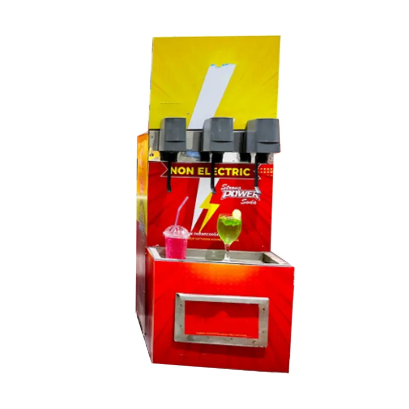 Table Top 3 Valve Non-Electric Flavored Soda Vending Machine