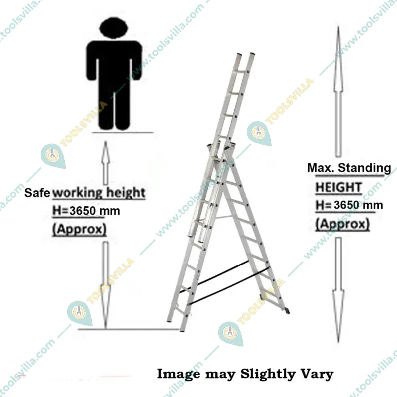Vishwakarma 3-Way Extension 3.0m Combination Ladder