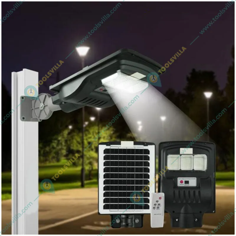 Gramstrong Solar Street Light of 3 Window 192 LEDs, 5V Solar Panel and 3.2V Battery with Smart Sensor for Park, Footpath