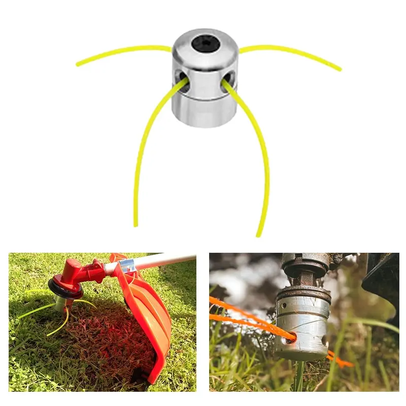 4 Strings Aluminum Trimmer Head for 2 & 4 Stroke Petrol Brush Cutter