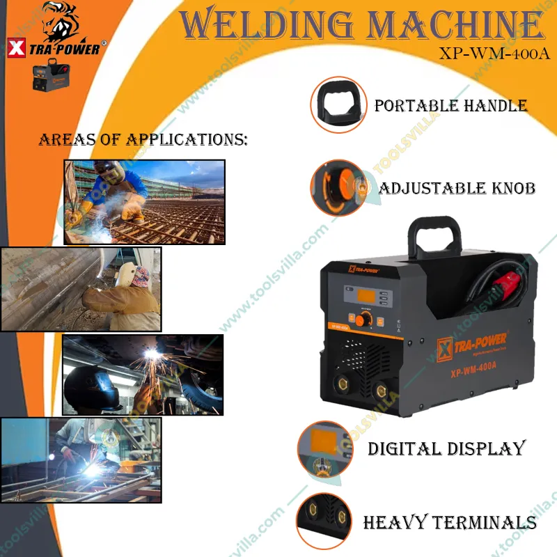 Xtra Power 400 Amp Single Phase ARC Welding Machine With All Accessories(XP-WM-400A)